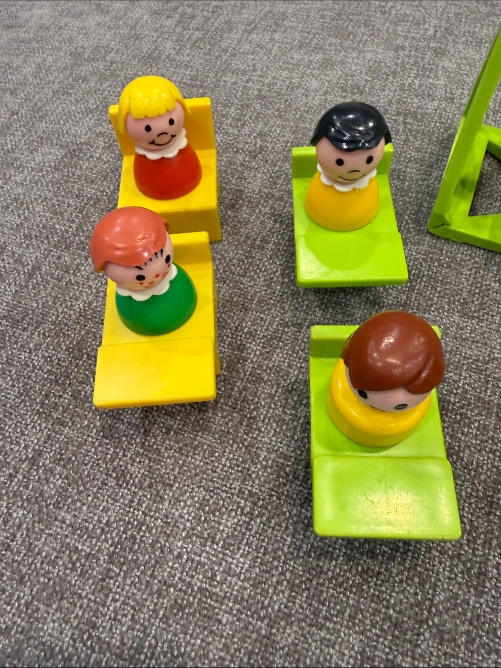 Fisher-Price Vintage Preschool Playset with 5 Figures